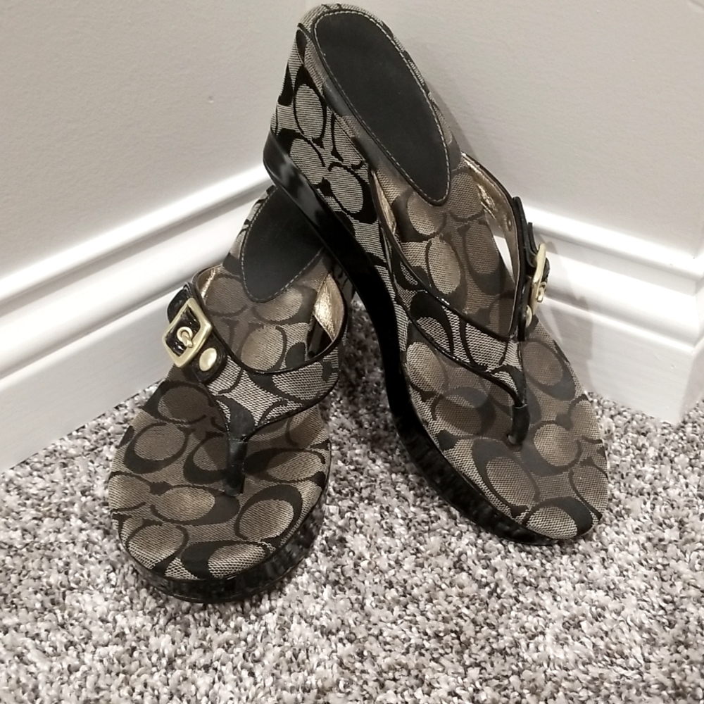 Coach wedges 8.5